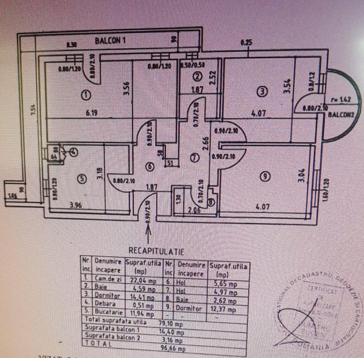 Vanzare Apartament 3 camere Pacurari Iasi