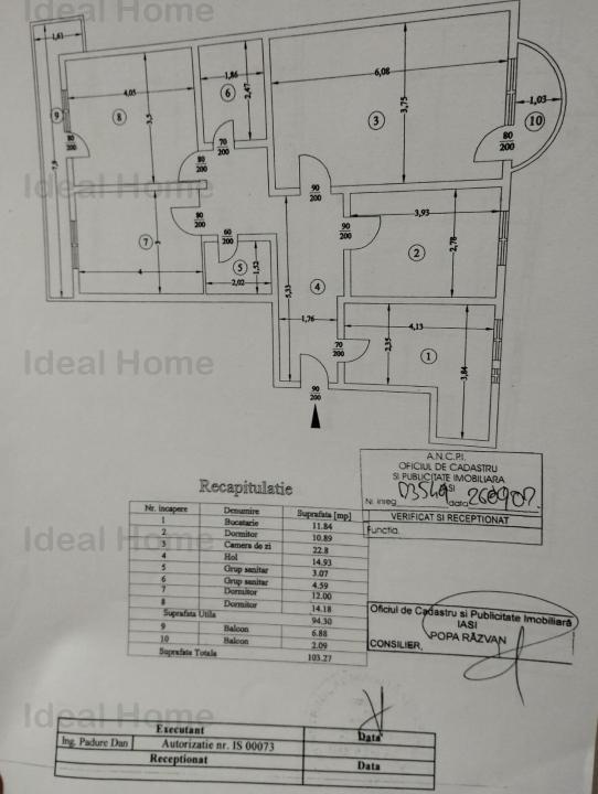 Apartament 4 camere OMV Pacurari 