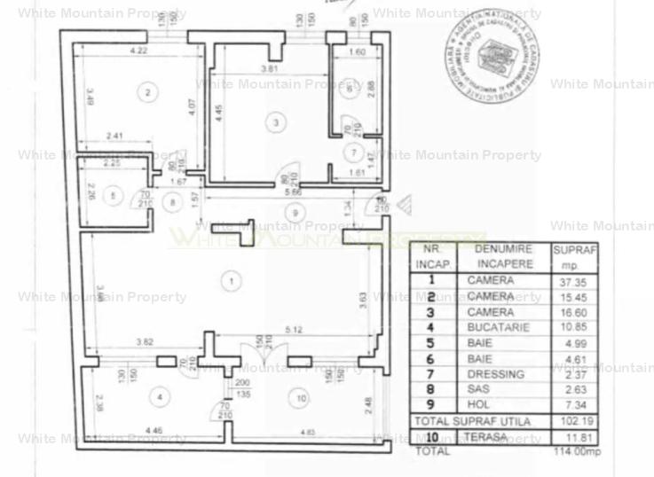 Apartament 3 camere, inchiriere lunga durata, Piata Floreasca