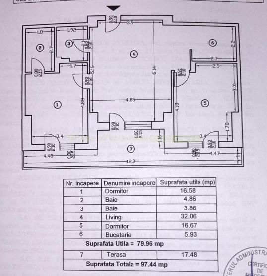 REZERVAT Aparatment cu 3 camere complex Teleferic, Predeal