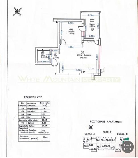 Apartament 2 camere, la prima inchiriere, lux, loc parcare, rond OMV, Pipera