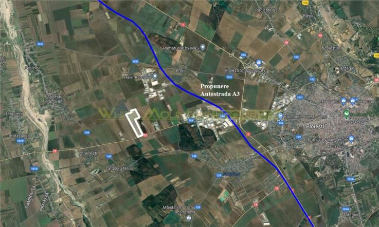 50ha teren extravilan de vanzare, Ploiesti