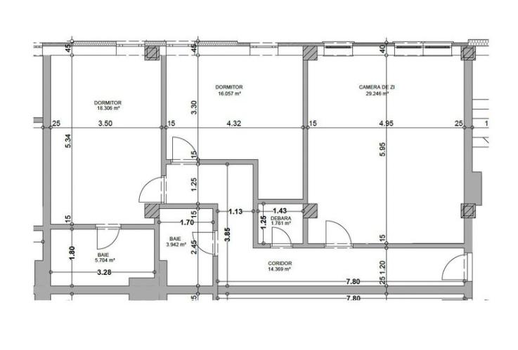 Apartament nou, ultracentral, 3 cam, 89,4 mp. 155 000 E (+TVA ).