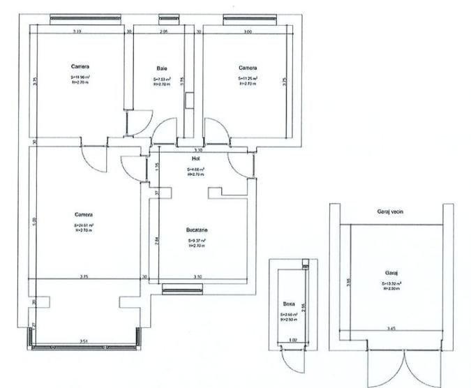 Apartament 3 camere, Gheorghe Doja, Oradea,70 mp. 129 000. Comision 0.