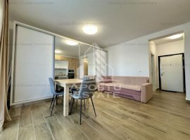 Apartament cu o camera si balcon, complet mbilat la asfalt in Braytim