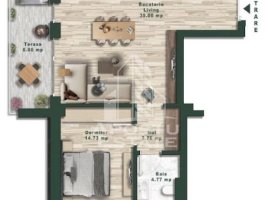 Apartament cu 2 camere, bloc nou, etaj intermediar, zona Torontalului