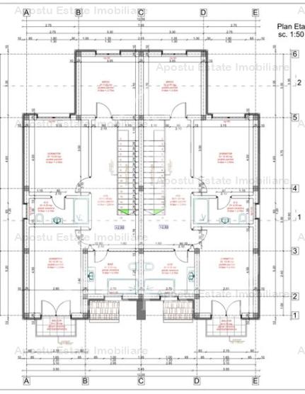 Duplex situat Central cu 4 camere si 3 bai in Mosnita Noua