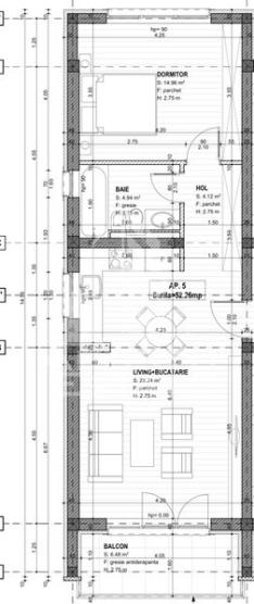 Apartamente cu 2 camere, etaj intermediar, finisaje la alegere.