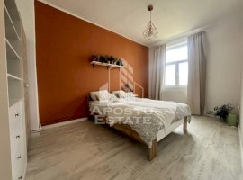 Apartament cu 2 camere, centrala proprie, curte, zona Sagului