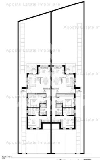 Duplex cu design modern, cu 3 camere, pe parter