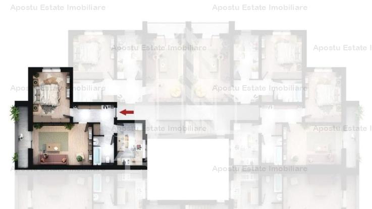 Apartamente cu 2 camere, in bloc nou, decomandate, zona Calea Urseni