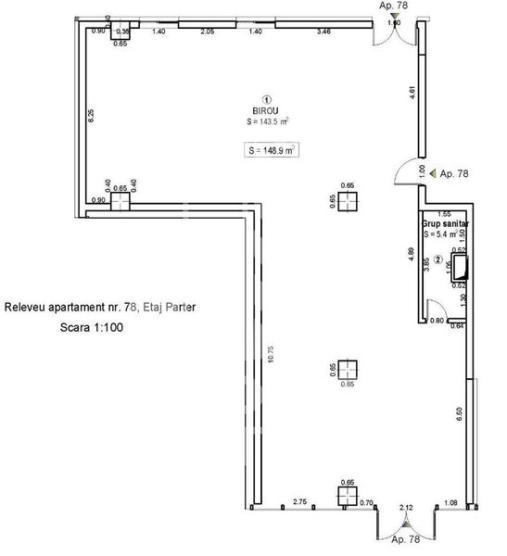 Spatiu comercial, 149 mp utili, zona Take Ionescu