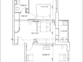 Apartament 2 camere cu centrala,  etaj intermediar, in zona Bucovina