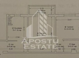 Apartament cu 2 camere, etaj intermediar, zona Soarelui