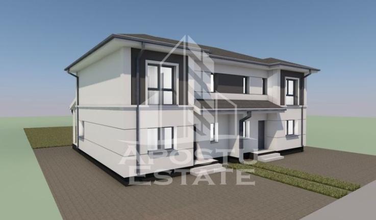 Duplex modern de vanzare, cu 5 camere, la asfalt in Mosnita Noua