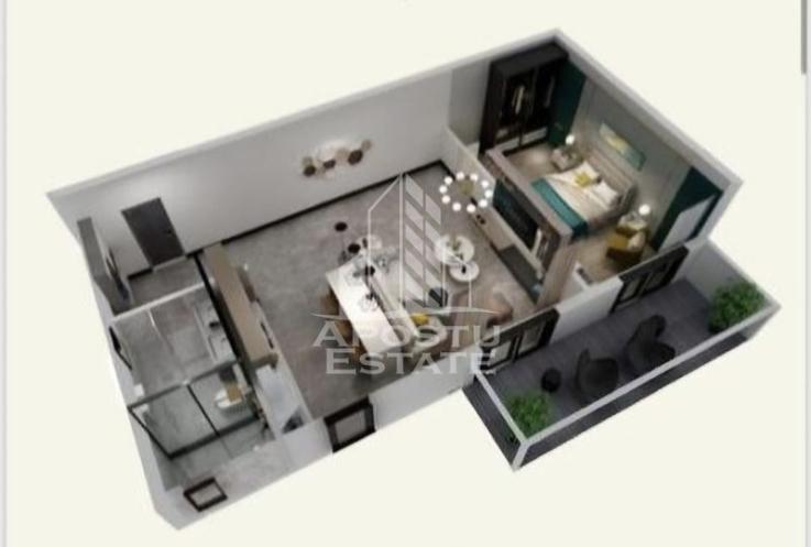 Apartament 2 camere, bloc nou, loc de parcare, zona Torontalului