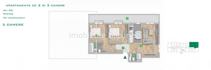 Apartament 3 cam complex rezidential premium Metrou Pacii