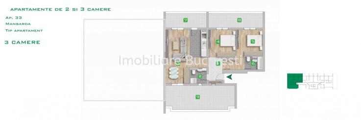 Apartament 3 cam complex rezidential premium Metrou Pacii