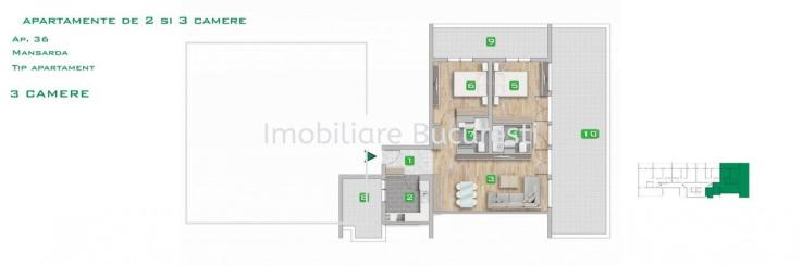 Apartament 3 cam complex rezidential premium Metrou Pacii