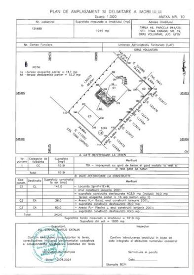 COMISION 0 - Vila 390 mp, Teren 1019 mp, Piscina - ROND OMV PIPERA