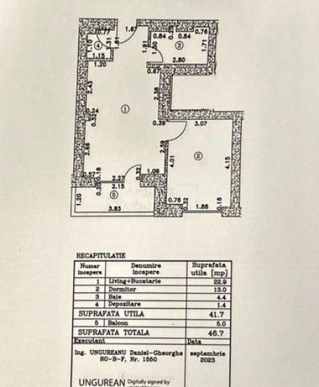 Apartament 2 cam, LUX, partial mobilat, 145.000 eur - Cortina North