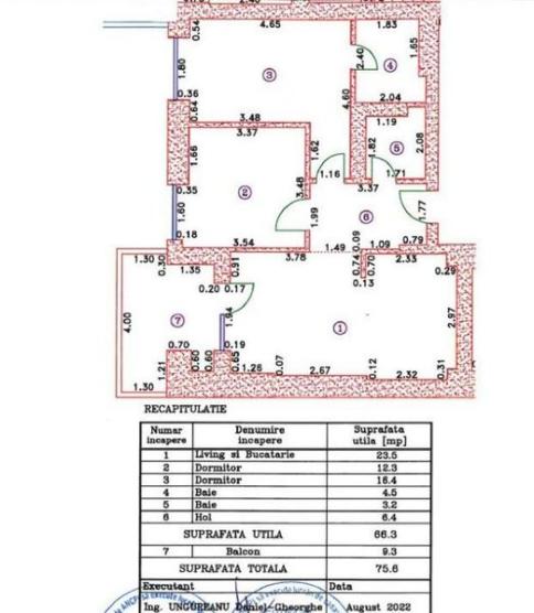 Apartament 3 camere, faza 1 - CORTINA NORTH