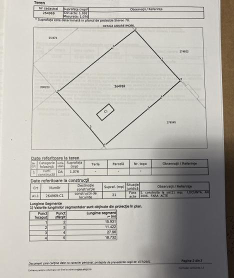 Teren 1076 mp deschidere 27m direct la sosea sector 1 toate utilitatile