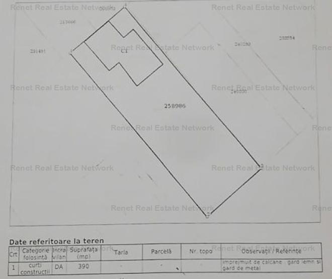 Teren 390 mp sector 1 cu proiect