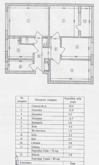 Apartament 4 camere in Ozana pentru familii fericite