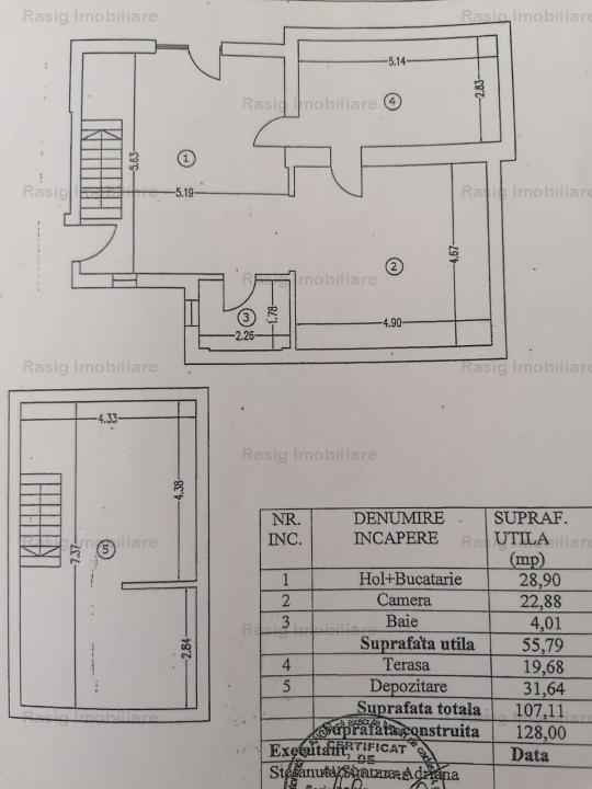 Vanzare apartament 4 camere zona Bucurestii Noi