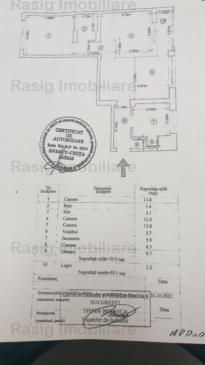 Apartament 3 camere Calea Giulesti