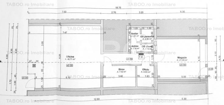 Spatiu comercial de inchiriat modern si spatios zona Trei Stejari