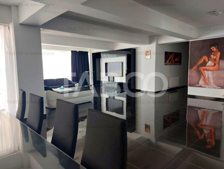 Penthouse de inchiriat 244 mp modern mobilat si utilat terasa Sibiu