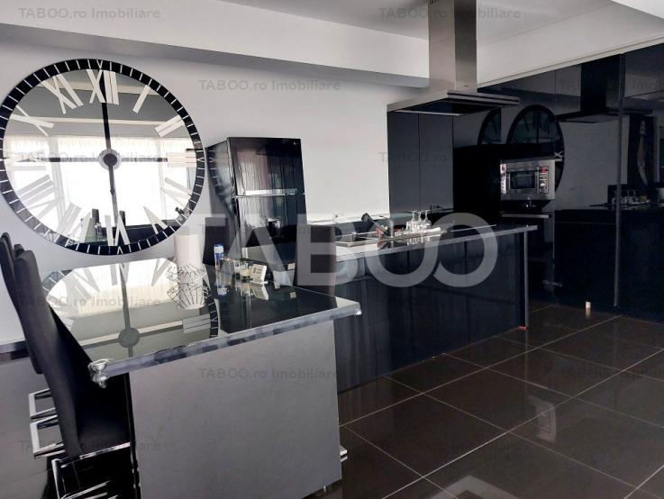 Penthouse de inchiriat 244 mp modern mobilat si utilat terasa Sibiu