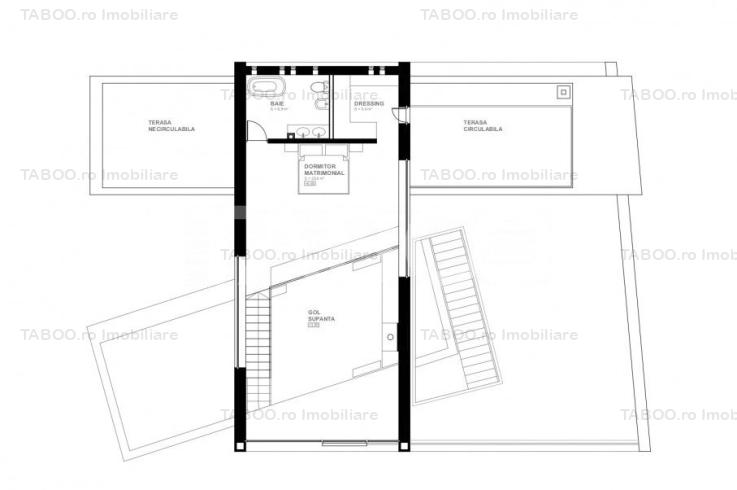 Casa individuala de vanzare cu terasa teren 320 mp zona Centrala Sibiu