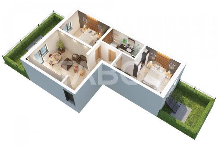 0% Comision Apartament 3 camere in SIBIU cu gradina privata si balcon