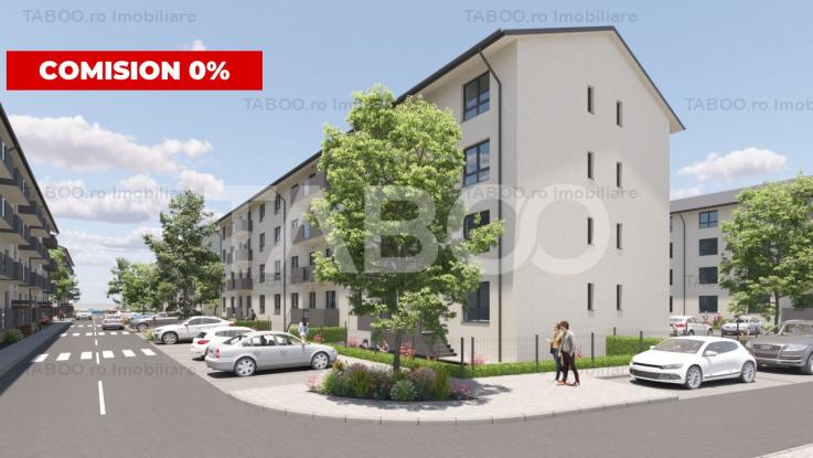 Apartament cu 3 camere ETAJ 2 balcon si loc parcare in SIBIU