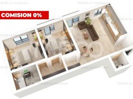 0% Comision Apartament de vanzare cu 3 camere balcon si loc de parcare