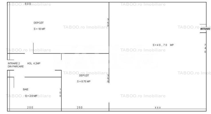 Spatiu comercial cu 3 camere 74 mpu pe Bulevardul Victoriei Sibiu