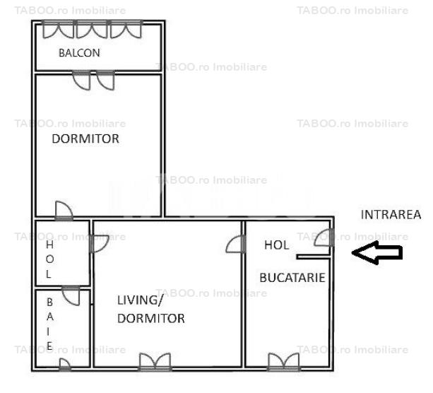 Apartament de vanzare 2 camere cu balcon zona Cedonia mobilat utilat