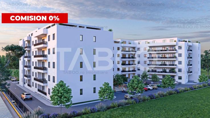 Apartament Mihai Viteazu Sibiu 2 camere 63 mpu 2 balcoane etaj 1 din 4