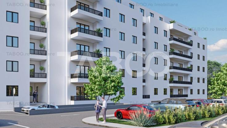 Apartament in SIBIU 85 mpu cu 3 camere 2 balcoane 2 bai etaj 1 cu LIFT