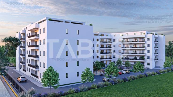 Apartament 60 mpu cu 2 camere decomandate si balcon 9 mp in SIBIU