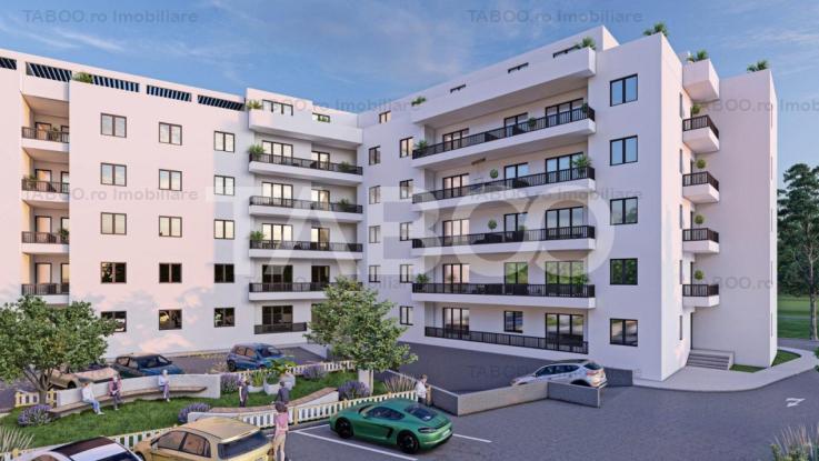 Apartament constructie noua 64 mpu 2 camere 2 balcoane In Sibiu