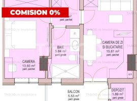 FARA COMISION!! Garsoniera 41 mpu etaj intermediar 1 Sibiu Dna Stanca