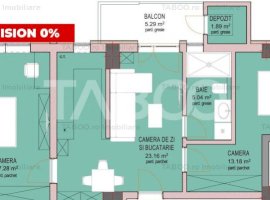 Apartament FARA COMISION 3 camere si balcon Sibiu Dna Stanca