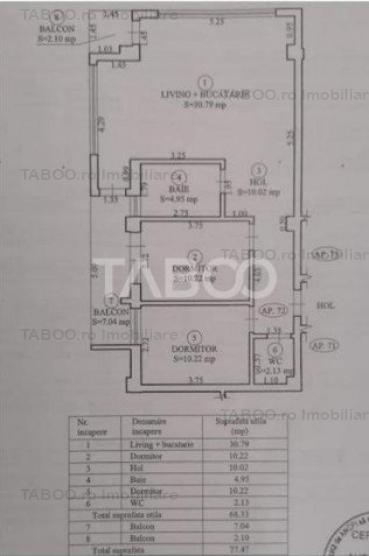 Apartament decomandat 3 camere lift mobilat utilat Doamna Stanca