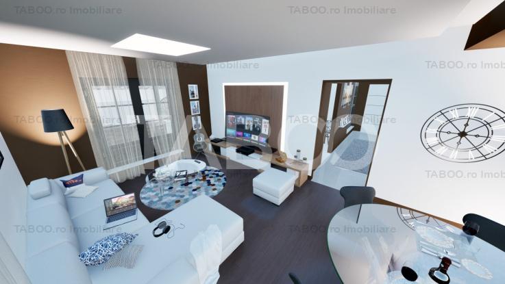 Penthouse spatios - la cheie - 91 mp utili - 2 bai si terasa 197 mp 