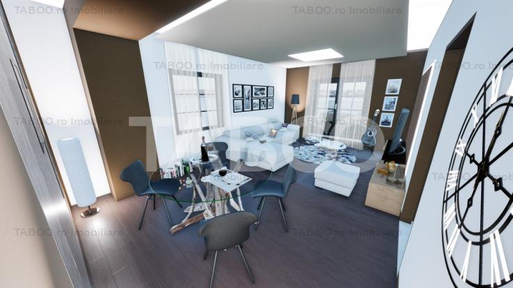 Penthouse spatios - la cheie - 91 mp utili - 2 bai si terasa 197 mp 