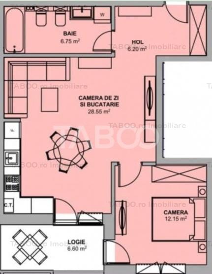 GATA SA TE MUTI !!! Apartament 54 mpu 2 camere si balcon Doamna Stanca